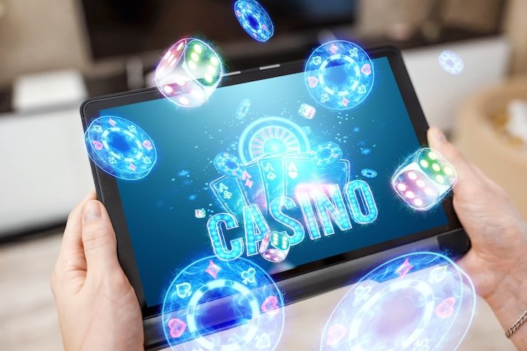 Professional live dealer at a blackjack table in a data macao Japan Pools studio